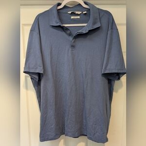 Joseph Abboud Light Blue Liquid Soft Classic Fit 100% Cotton Short Sleeve Polo